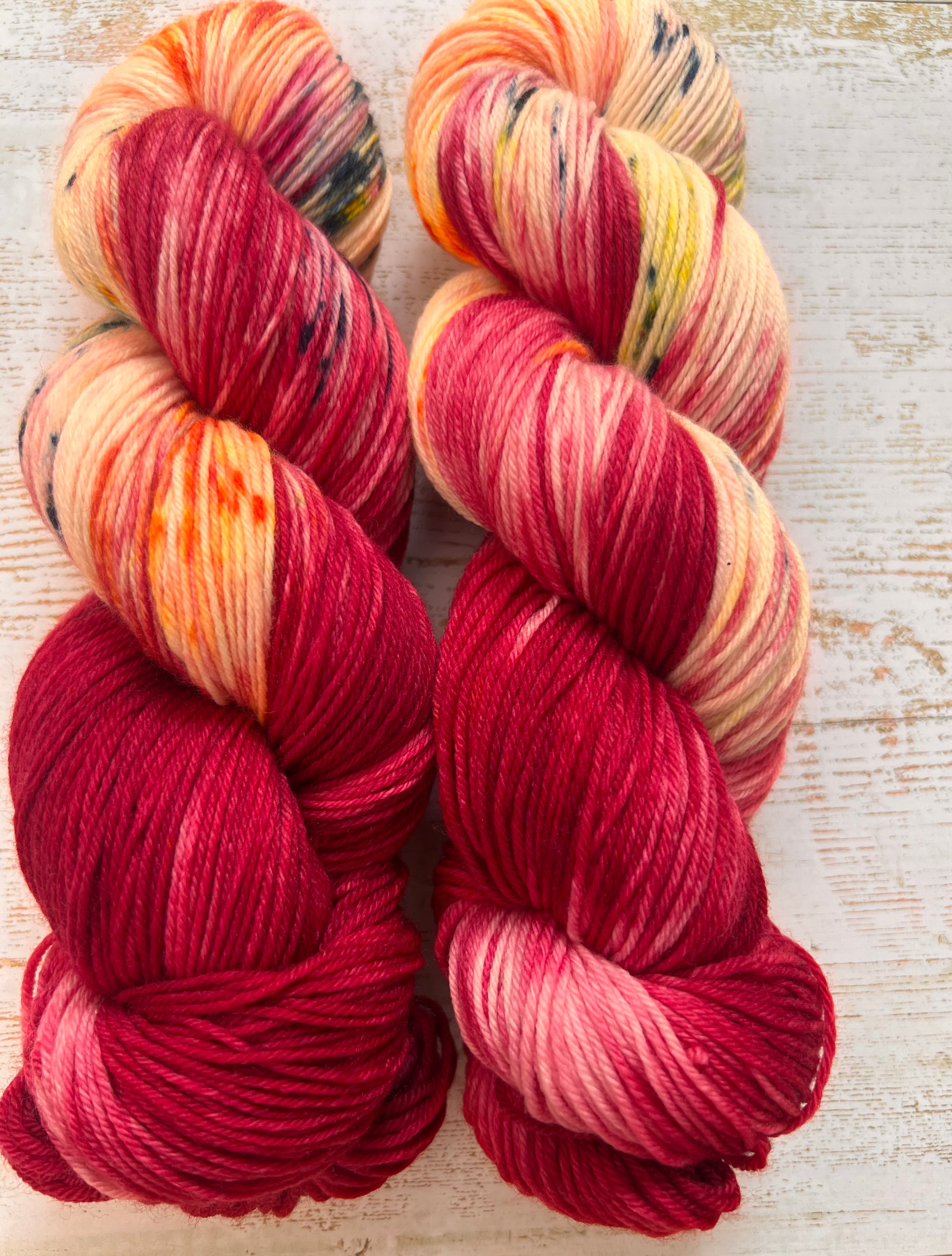 Merino Socks - Funkelrot